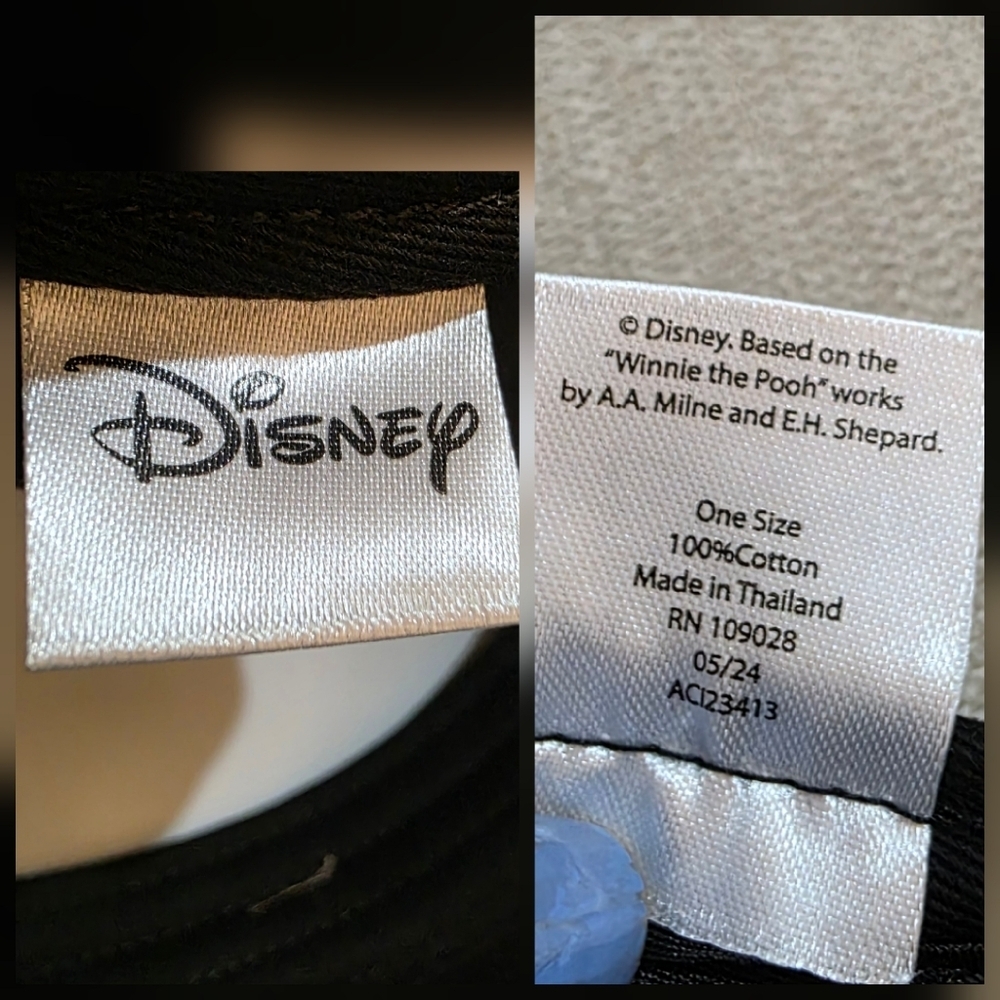 Disney Winnie the Pooh Pumpkin Pooh Bear Ball Cap Black NWT - Picture 10 of 12